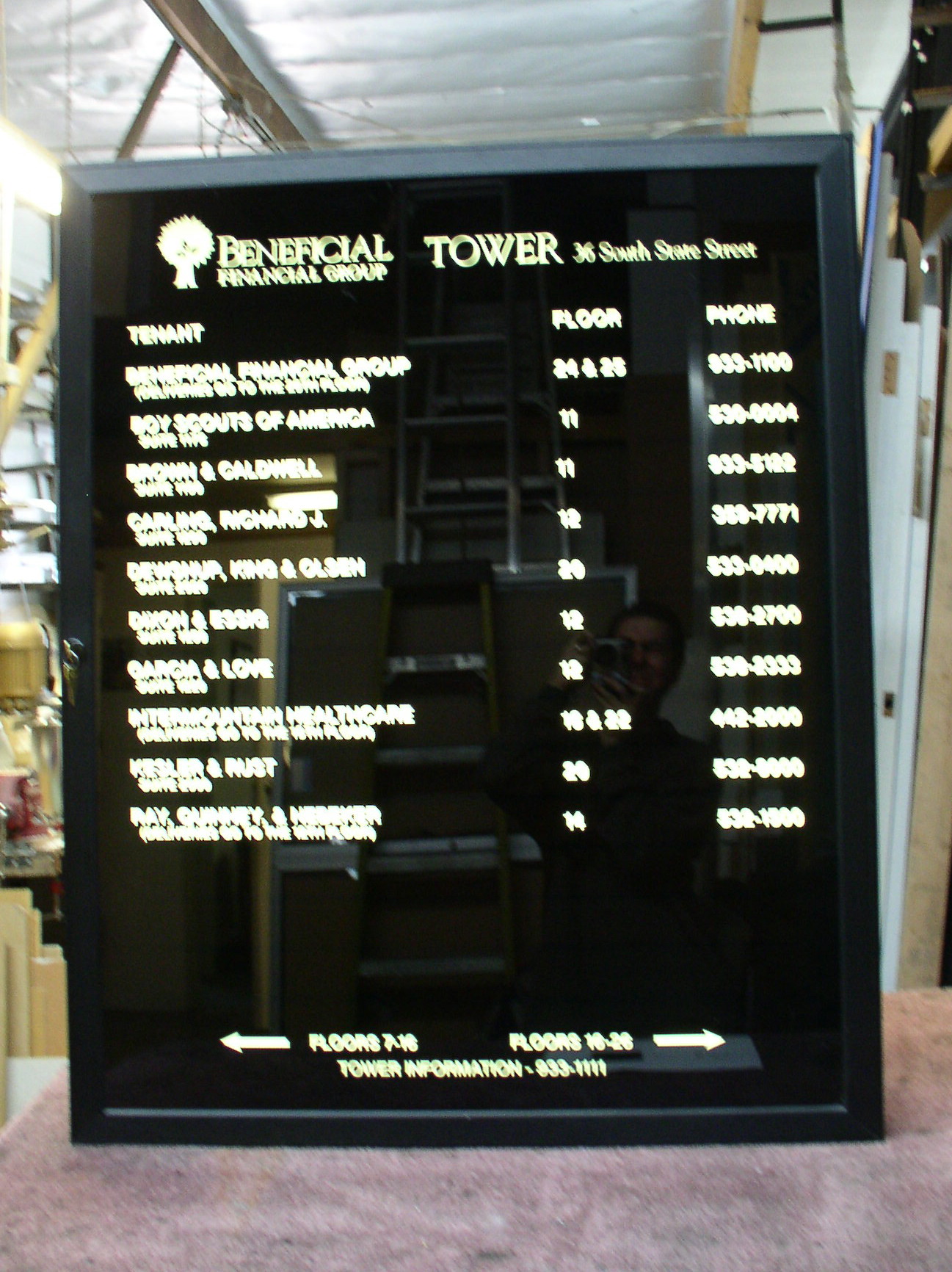 Directories and Letter Boards